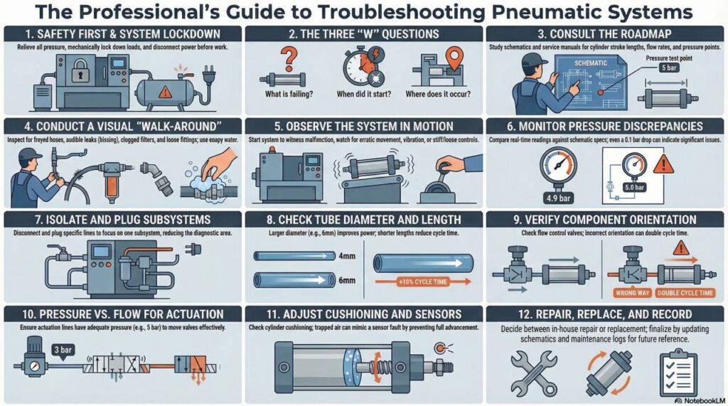 Troubleshooting pneumatics systems - a guide by Mastermac2000