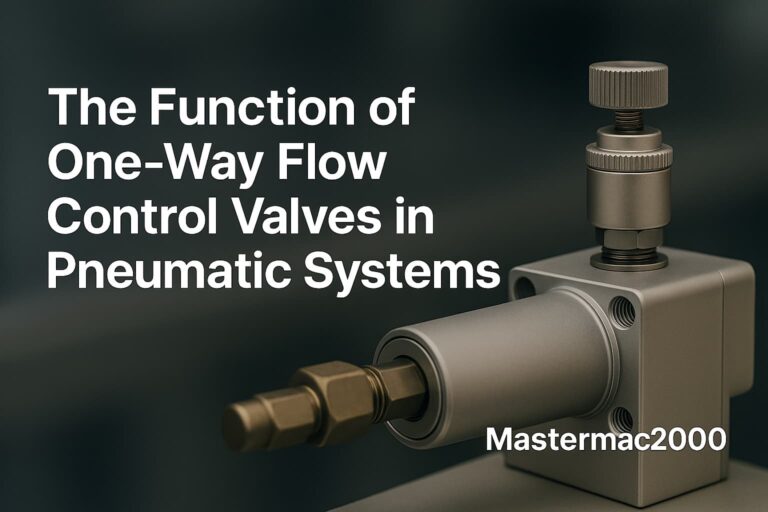 The Function of One-Way Flow Control Valves