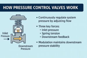 How pressure control valves work infographic MasterMac2000