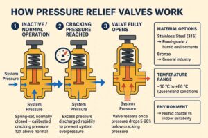 How pressure relief valves work diagram MasterMac2000