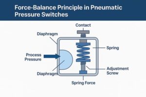 Force Balance principle of pneumatic pressure switches