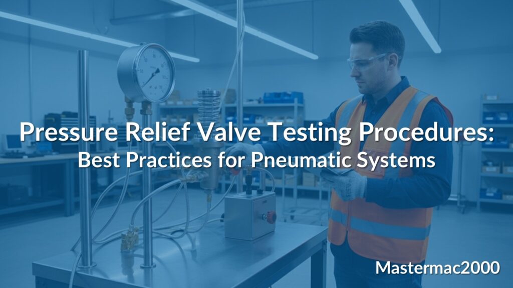 Pressure Relief Valve Testing Procedures Best Practices for Pneumatic Systems
