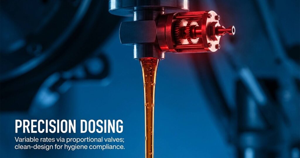 Dpsing and dispensing systems using pneumtaics