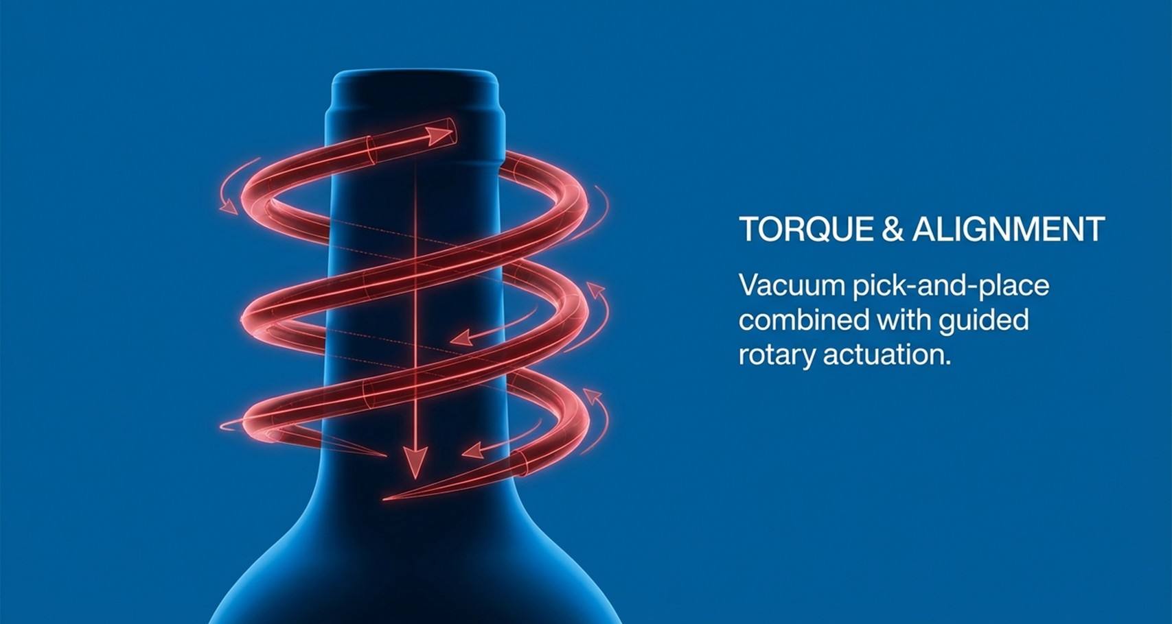 Torque and alignment applications in pnaumatic acutation